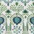 Mendoza Suzani fabric in blue and green on white color - pattern number T16240 - by Thibaut in the Kismet by Thibaut collection