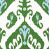 Indies Ikat wallpaper in green color - pattern number T16246 - by Thibaut in the Kismet by Thibaut collection
