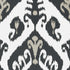 Indies Ikat wallpaper in black color - pattern number T16250 - by Thibaut in the Kismet by Thibaut collection