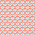 Emily wallpaper in coral and blue color - pattern number T16254 - by Thibaut in the Kismet by Thibaut collection