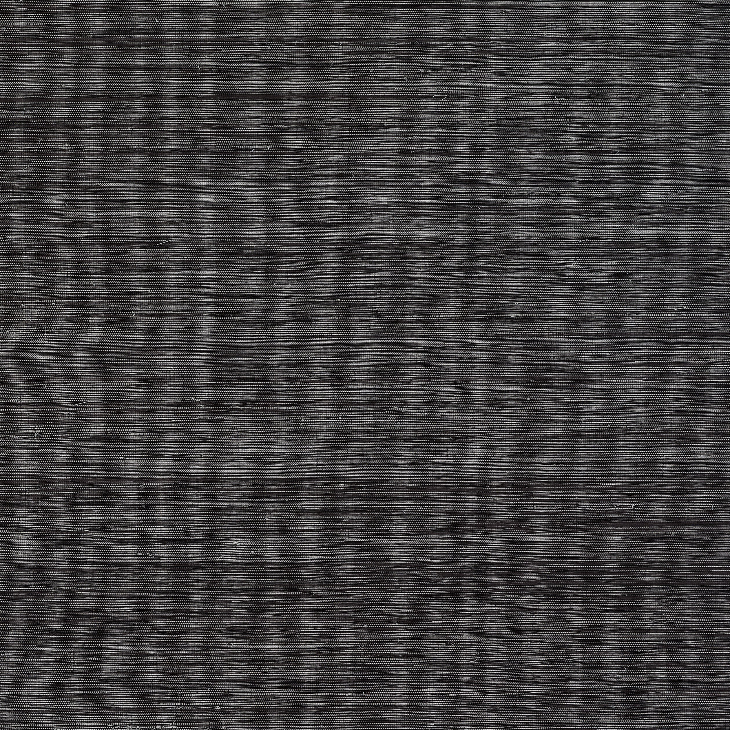 Windward Sisal wallpaper in black color - pattern number T19670 - by Thibaut in the Grasscloth Resource Volume 6 collection