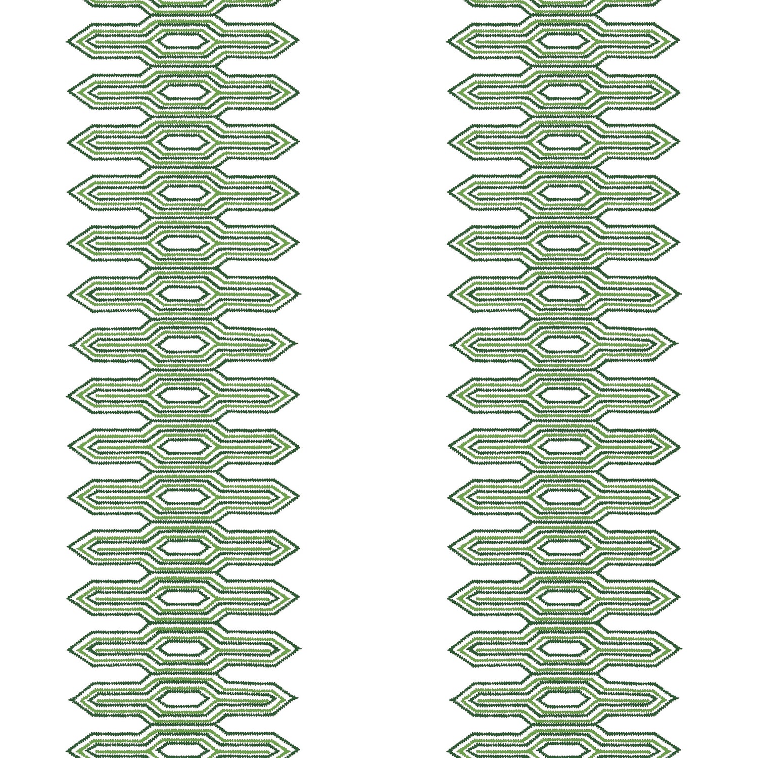 Nola Stripe fabric in green color - pattern number T20808 - by Thibaut in the Eden collection