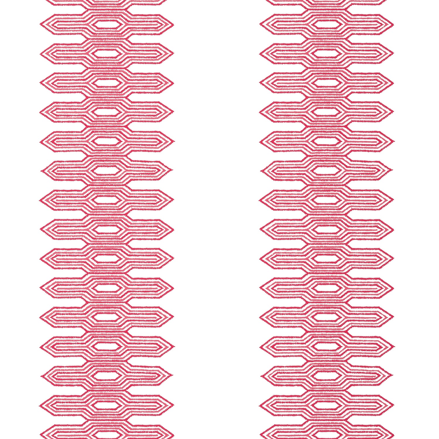 Nola Stripe fabric in pink color - pattern number T20812 - by Thibaut in the Eden collection