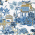 Mystic Garden fabric in blue and white color - pattern number T20821 - by Thibaut in the Eden collection