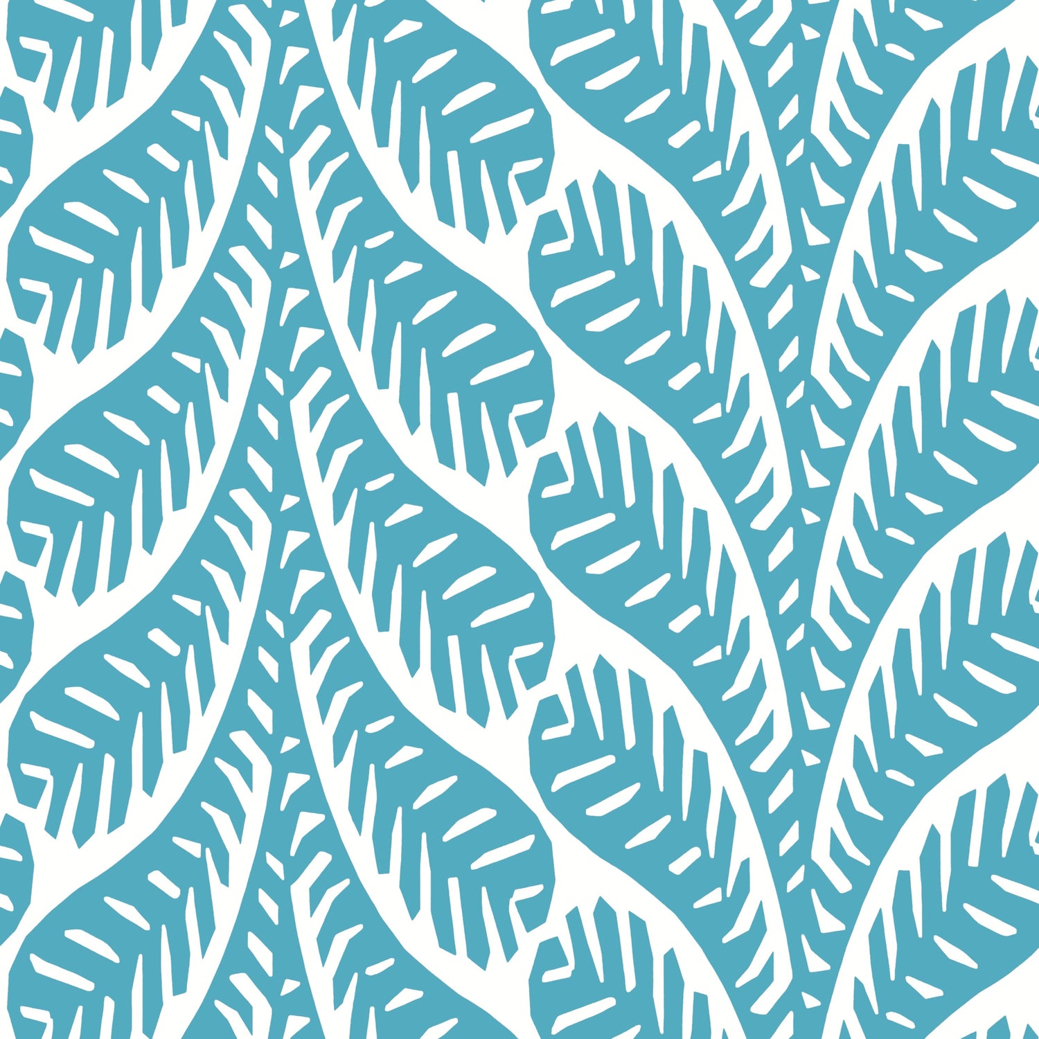 Ginger fabric in turquoise color - pattern number T20833 - by Thibaut in the Eden collection