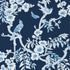 Yukio wallpaper in navy and white color - pattern number T20844 - by Thibaut in the Eden collection