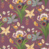 Pasadena wallpaper in plum color - pattern number T20850 - by Thibaut in the Eden collection
