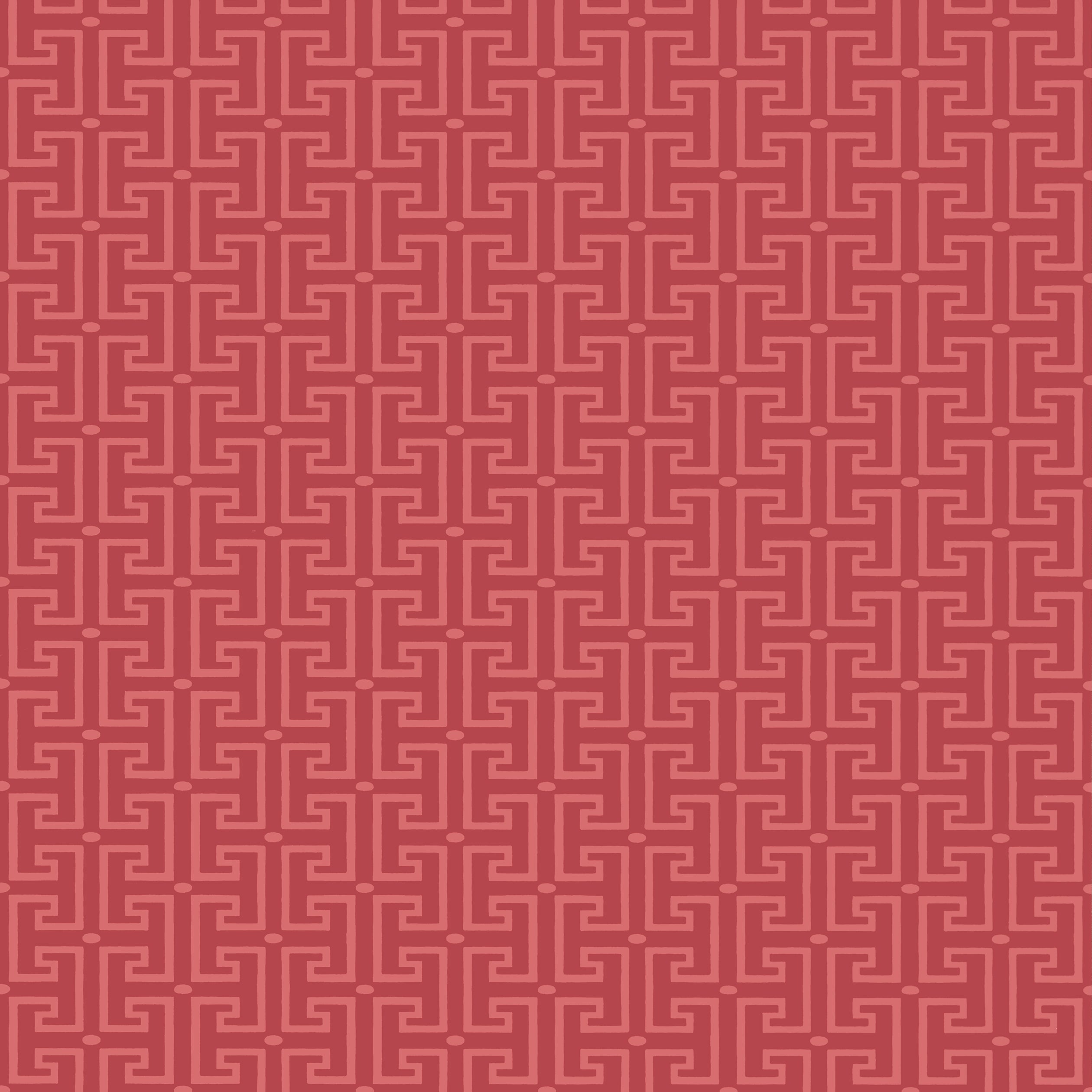 T Square fabric in raspberry color - pattern number T20862 - by Thibaut in the Eden collection