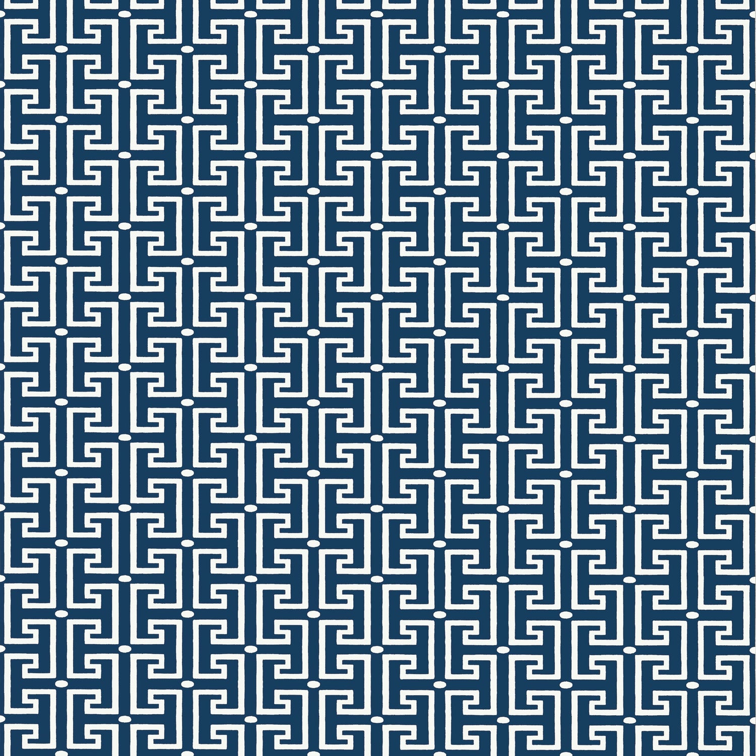 T Square fabric in navy and white color - pattern number T20866 - by Thibaut in the Eden collection
