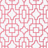 Fretwork wallpaper in pink color - pattern number T20872 - by Thibaut in the Eden collection