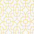 Fretwork wallpaper in yellow color - pattern number T20873 - by Thibaut in the Eden collection