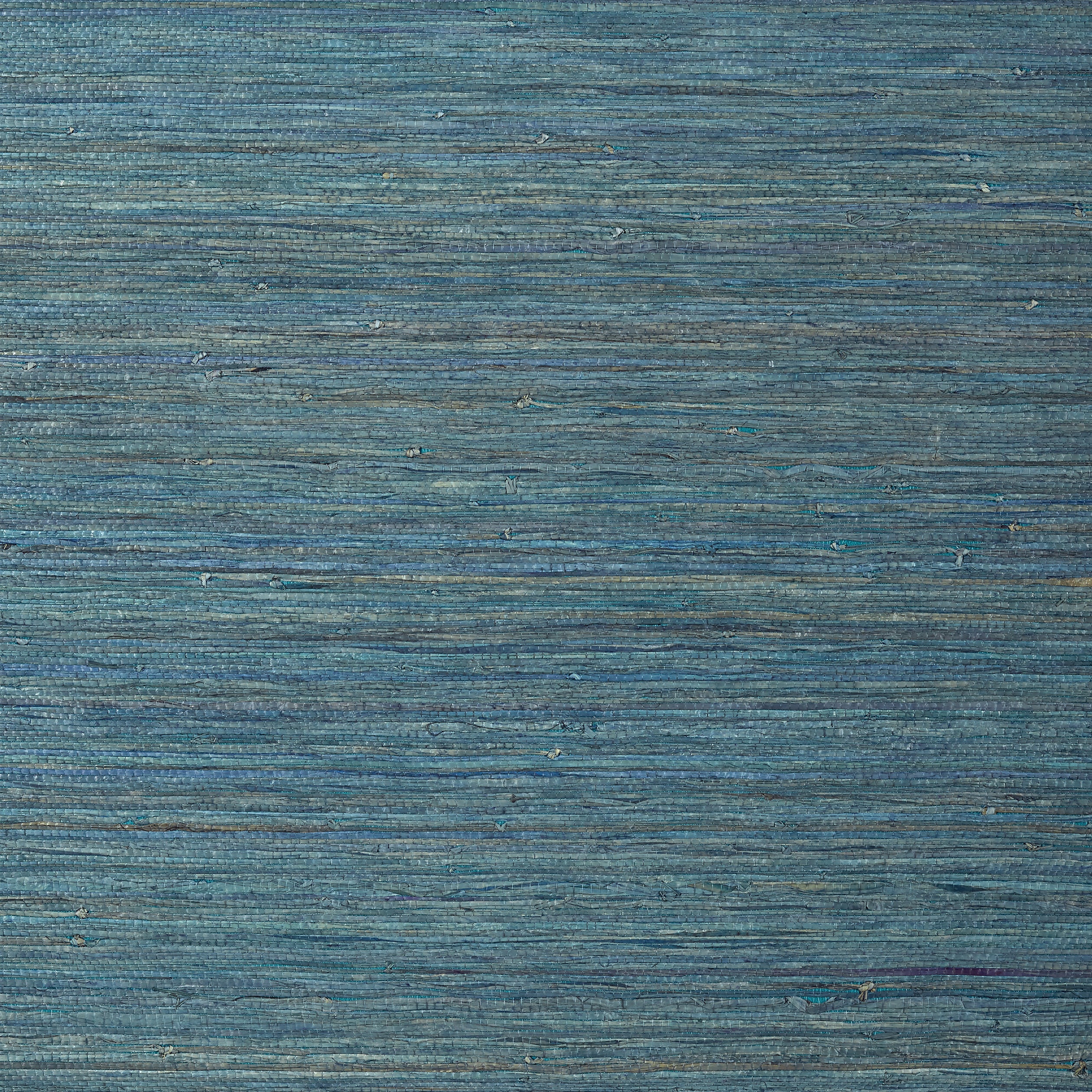 Raffia Palm wallpaper in peacock blue color - pattern number T24066 - by Thibaut in the Grasscloth Resource Volume 5 collection