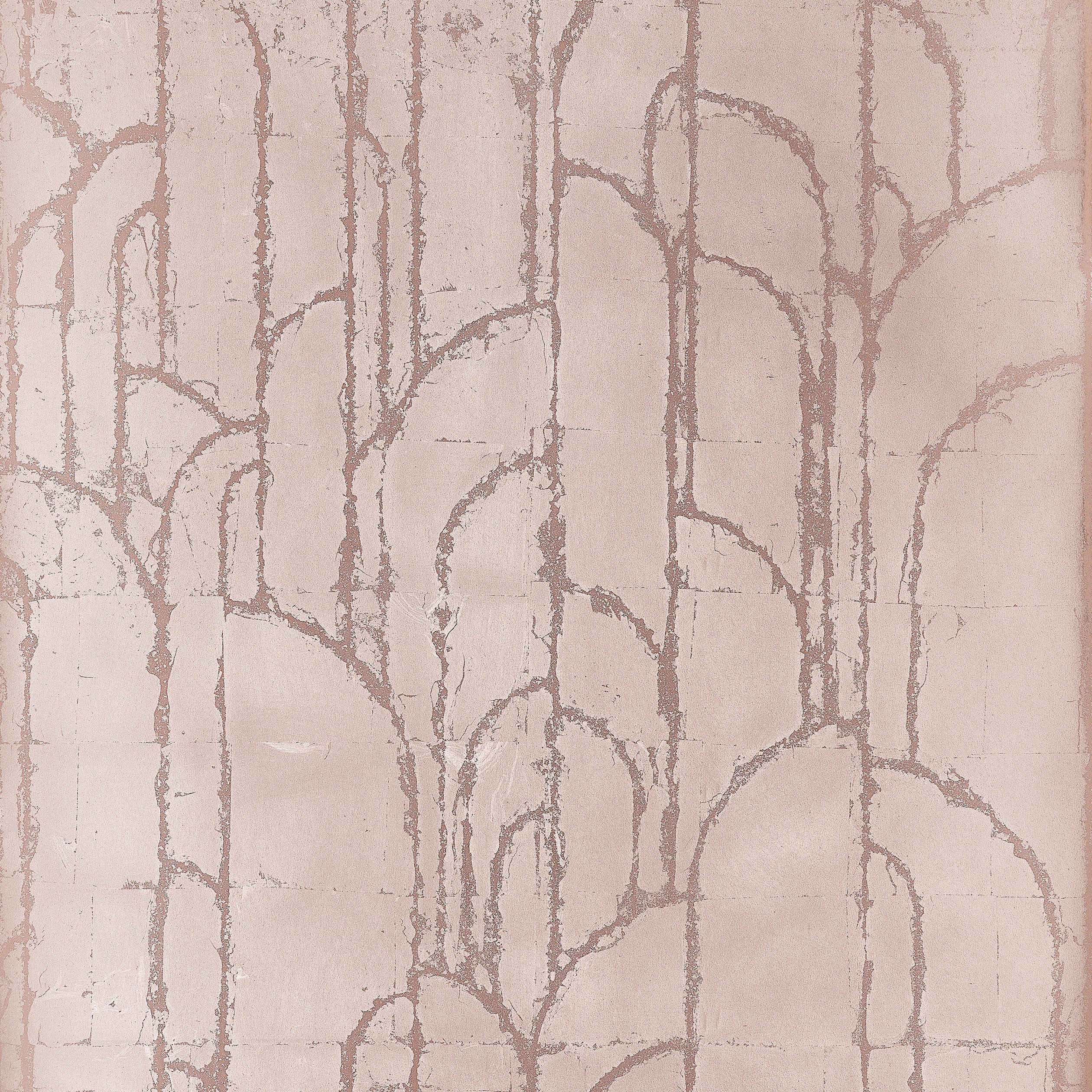 Deco Moon wallpaper in rose gold color - pattern number T24415 - by Thibaut in the Yutori collection