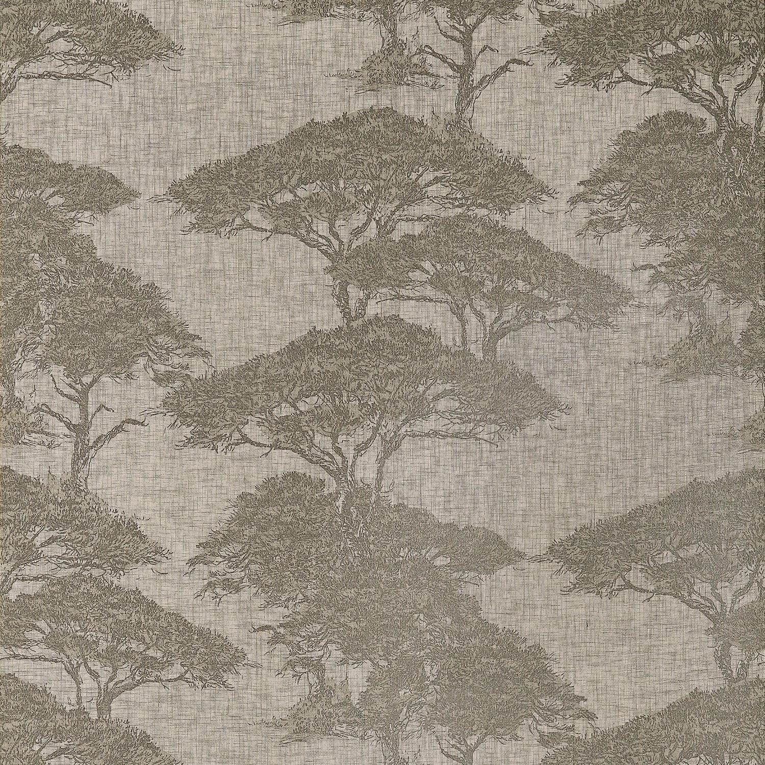 Torrey Pines wallpaper in beige and black color - pattern number T24435 - by Thibaut in the Yutori collection