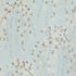 Weeping Blossom wallpaper in blue color - pattern number T24456 - by Thibaut in the Yutori collection