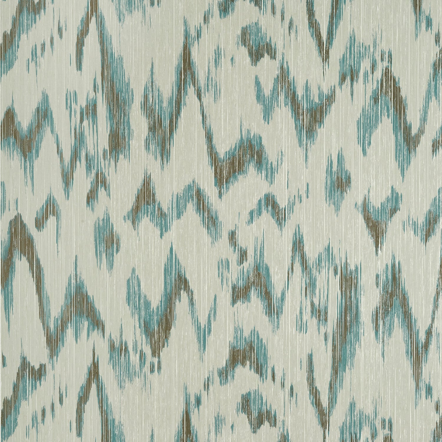 Point Lobos fabric in brown and teal color - pattern number T27014 - by Thibaut in the Natural Resource Volume 3 collection