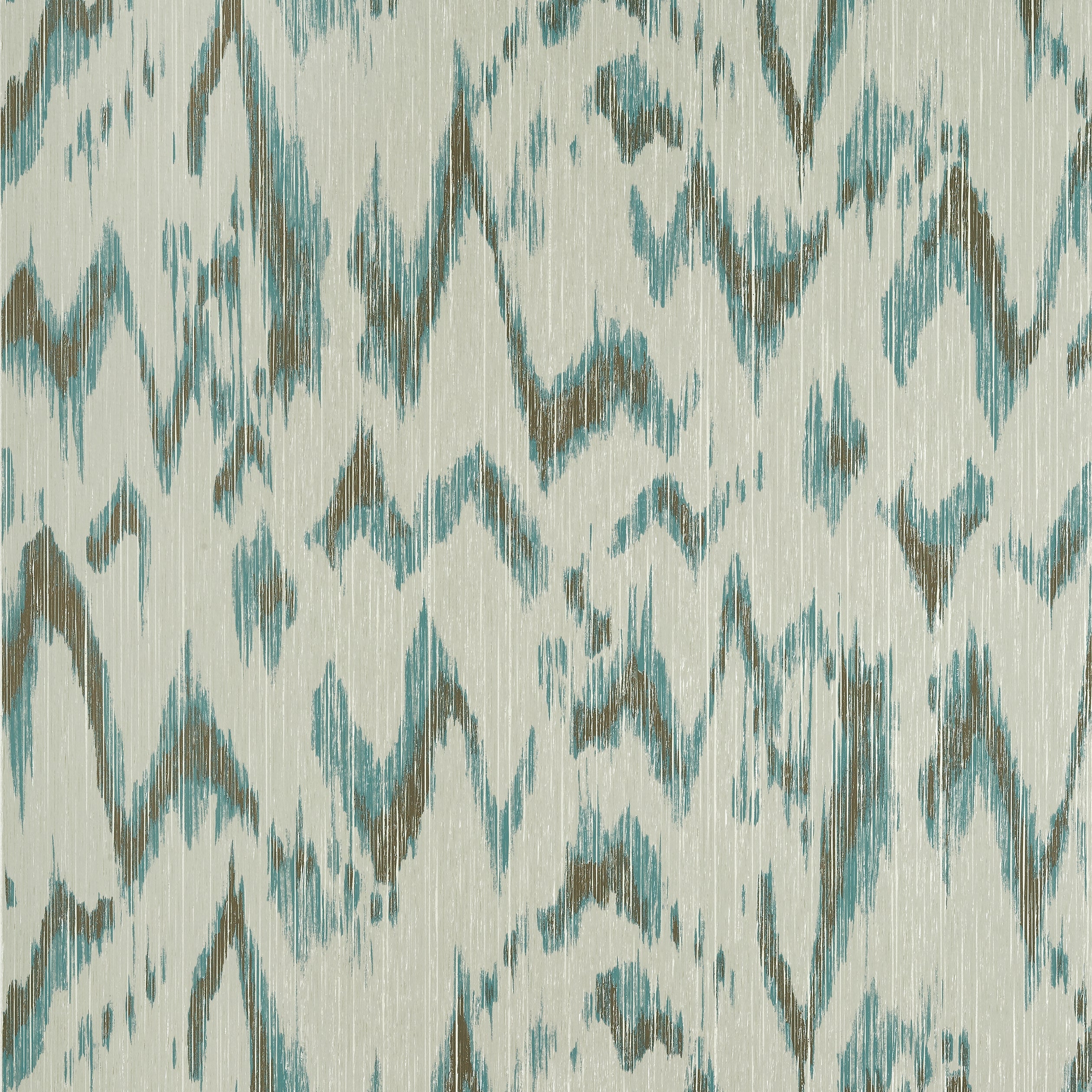 Point Lobos fabric in brown and teal color - pattern number T27014 - by Thibaut in the Natural Resource Volume 3 collection