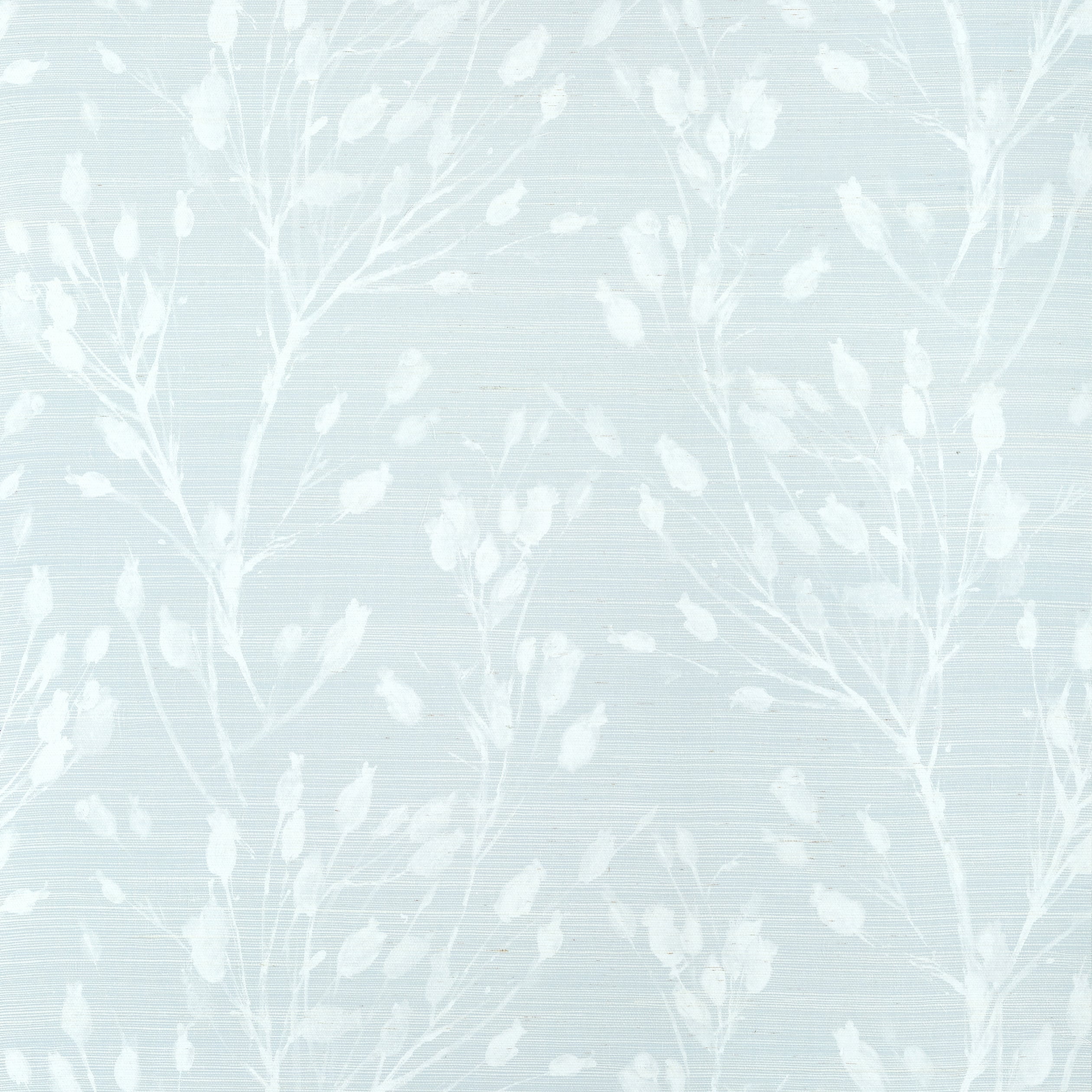 Wild Flower fabric in sleepy blue color - pattern number T27022 - by Thibaut in the Natural Resource Volume 3 collection