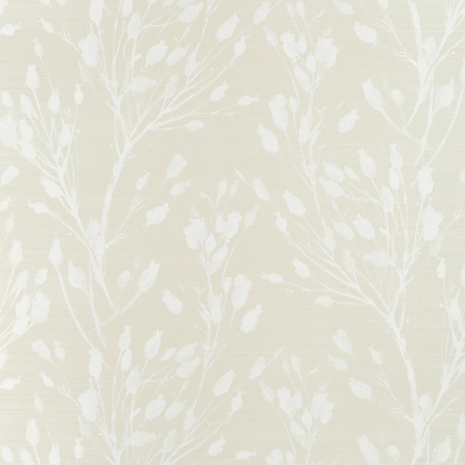 Wild Flower fabric in beige color - pattern number T27023 - by Thibaut in the Natural Resource Volume 3 collection