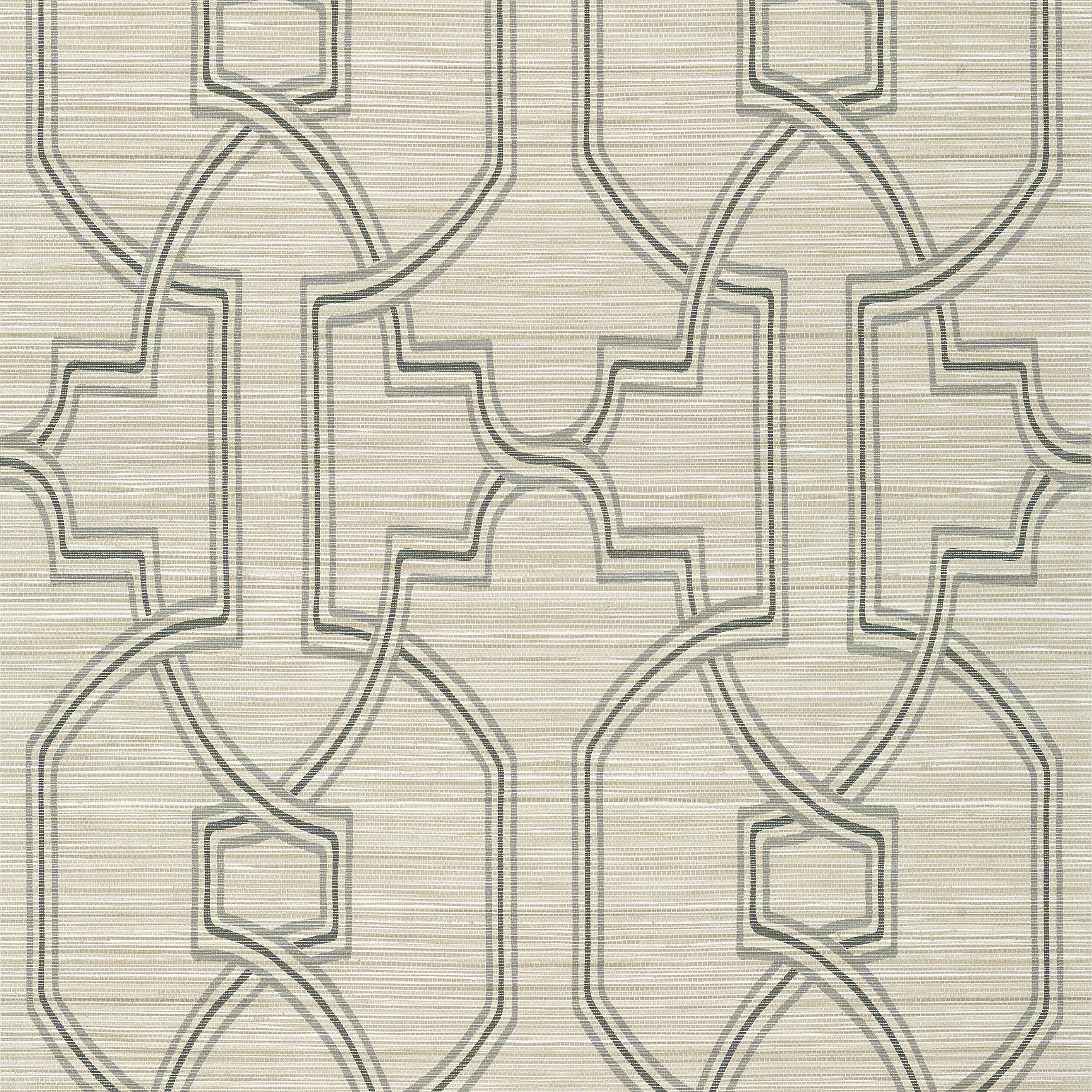 Promenade fabric in linen color - pattern number T278 - by Thibaut in the Texture Resource Volume 6 collection