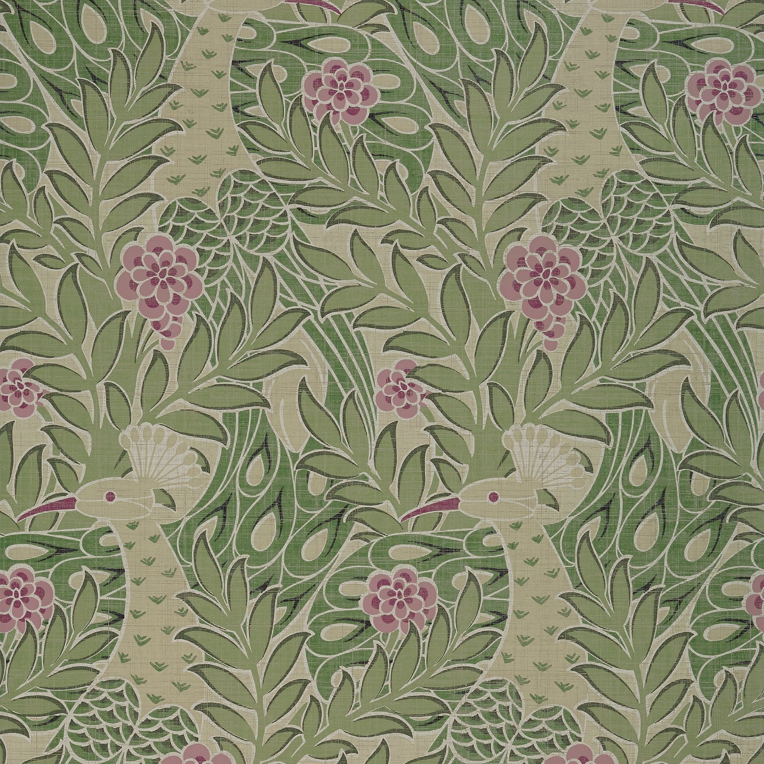 Desmond wallpaper in moss color - pattern number T2920 - by Thibaut in the Paramount collection