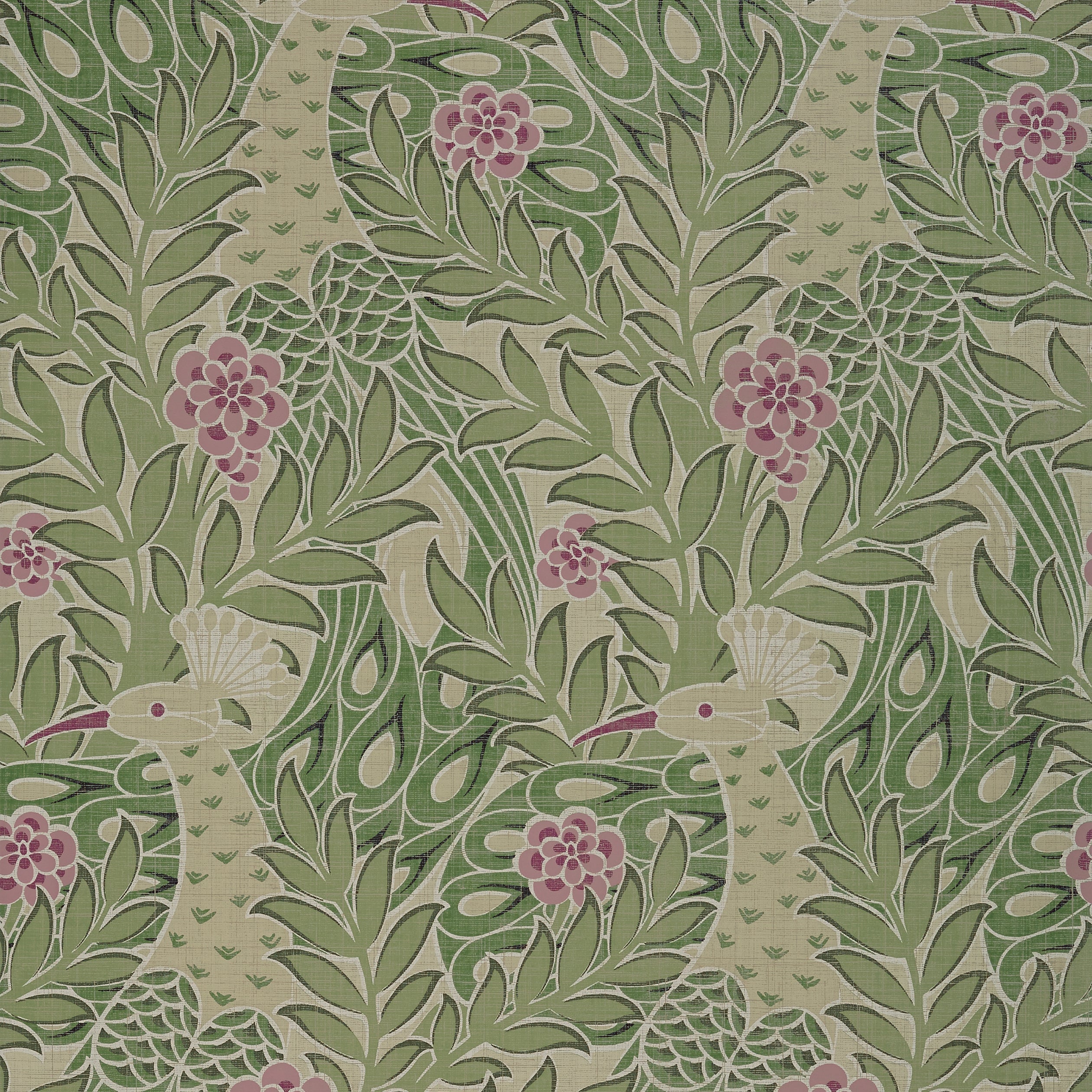 Desmond wallpaper in moss color - pattern number T2920 - by Thibaut in the Paramount collection