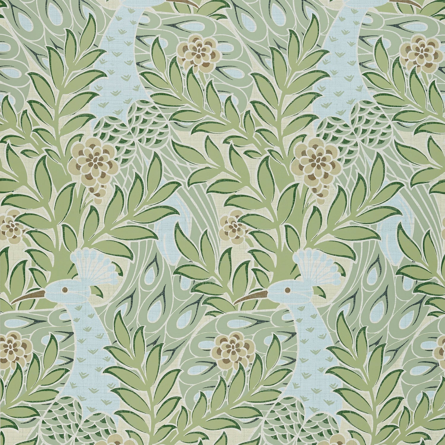 Desmond wallpaper in aqua and green color - pattern number T2922 - by Thibaut in the Paramount collection