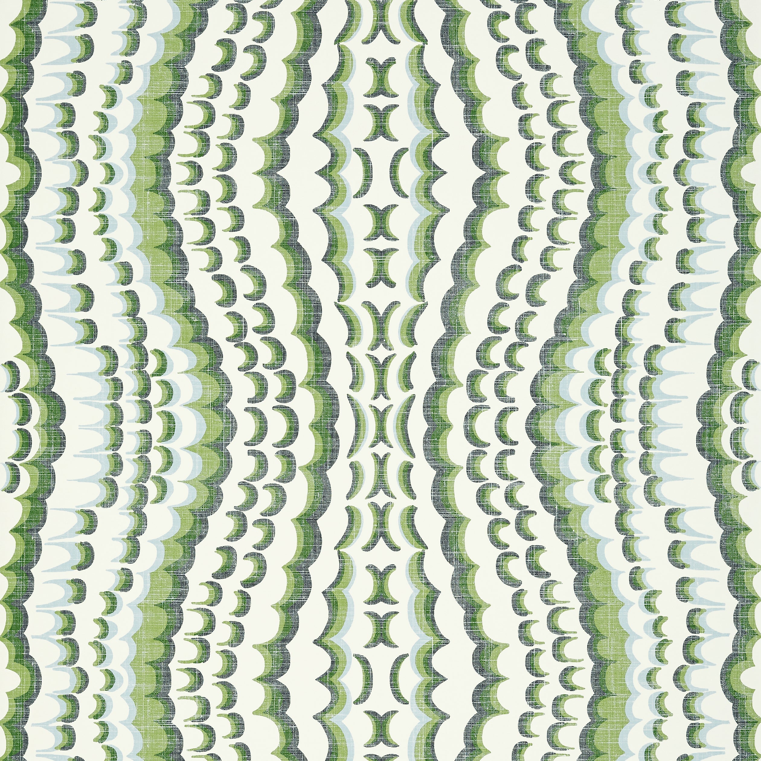 Ebru wallpaper in green color - pattern number T2984 - by Thibaut in the Paramount collection