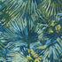 Palmier wallpaper in citron and blue color - pattern number T34098 - by Thibaut in the Texture Resource Volume 9 collection