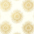 Bahia wallpaper in metallic gold on cream color - pattern number T35143 - by Thibaut in the Graphic Resource collection