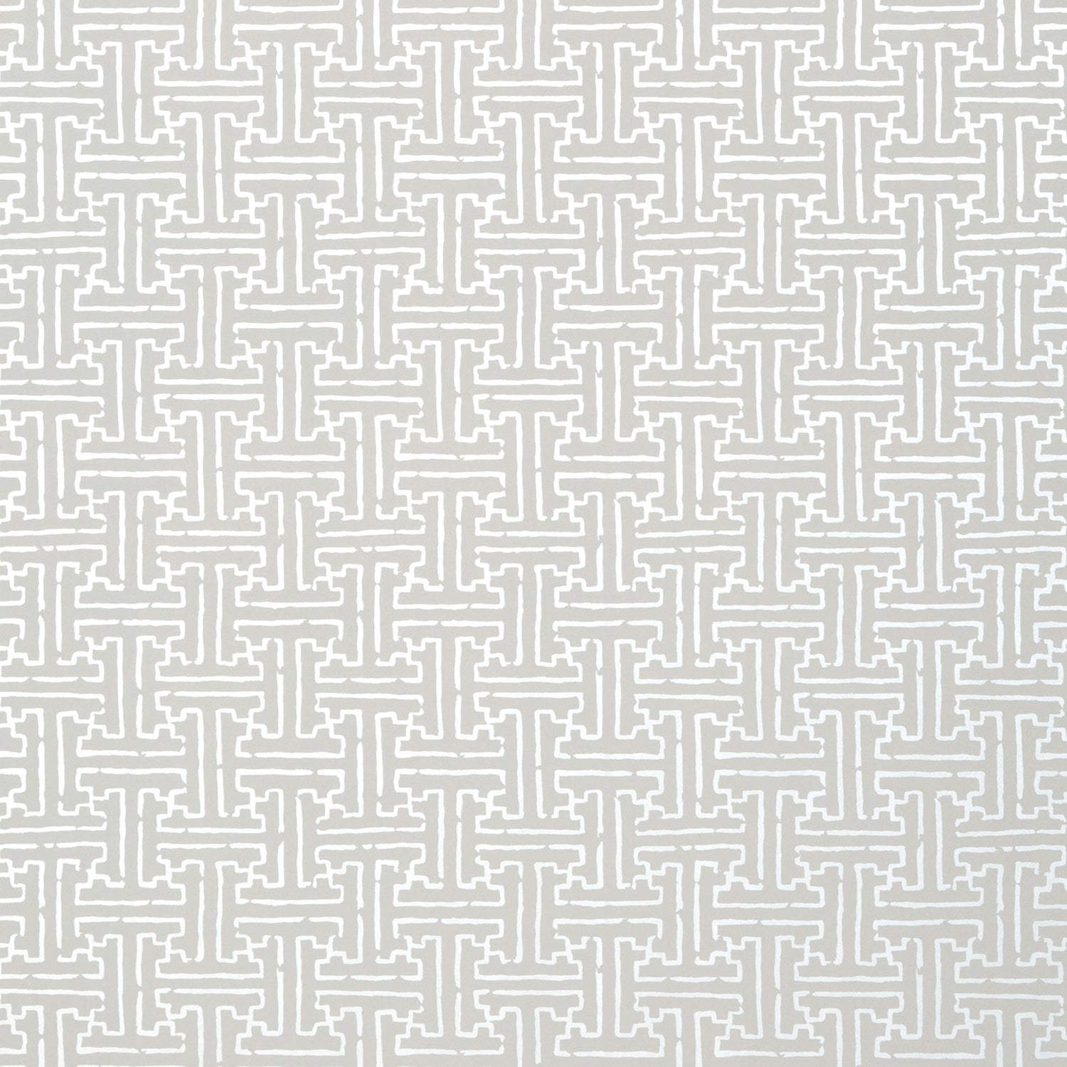 Taza wallpaper in silver on grey color - pattern number T35166 - by Thibaut in the Graphic Resource collection