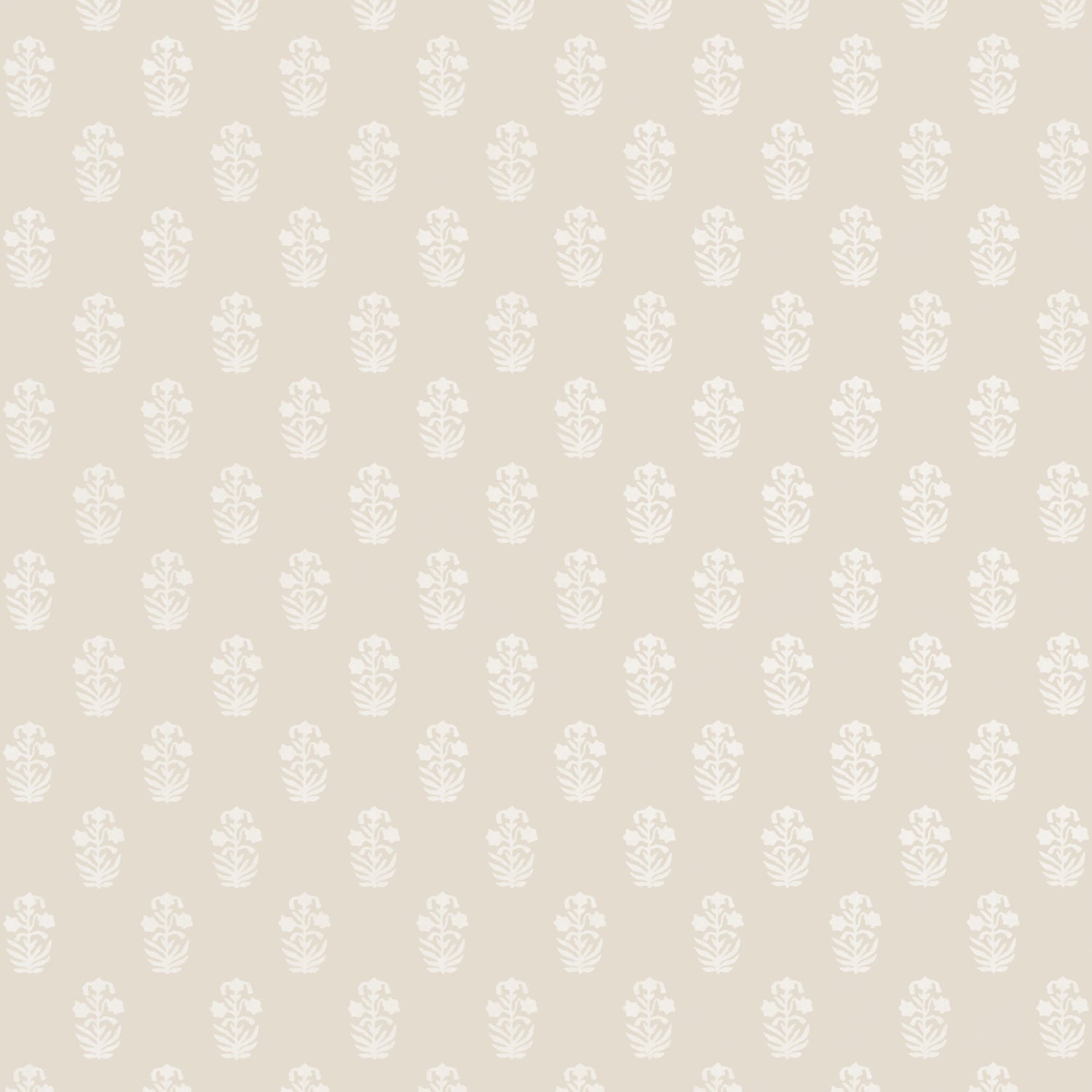 Corwin wallpaper in white on natural color - pattern number T36405 - by Thibaut in the Indienne collection