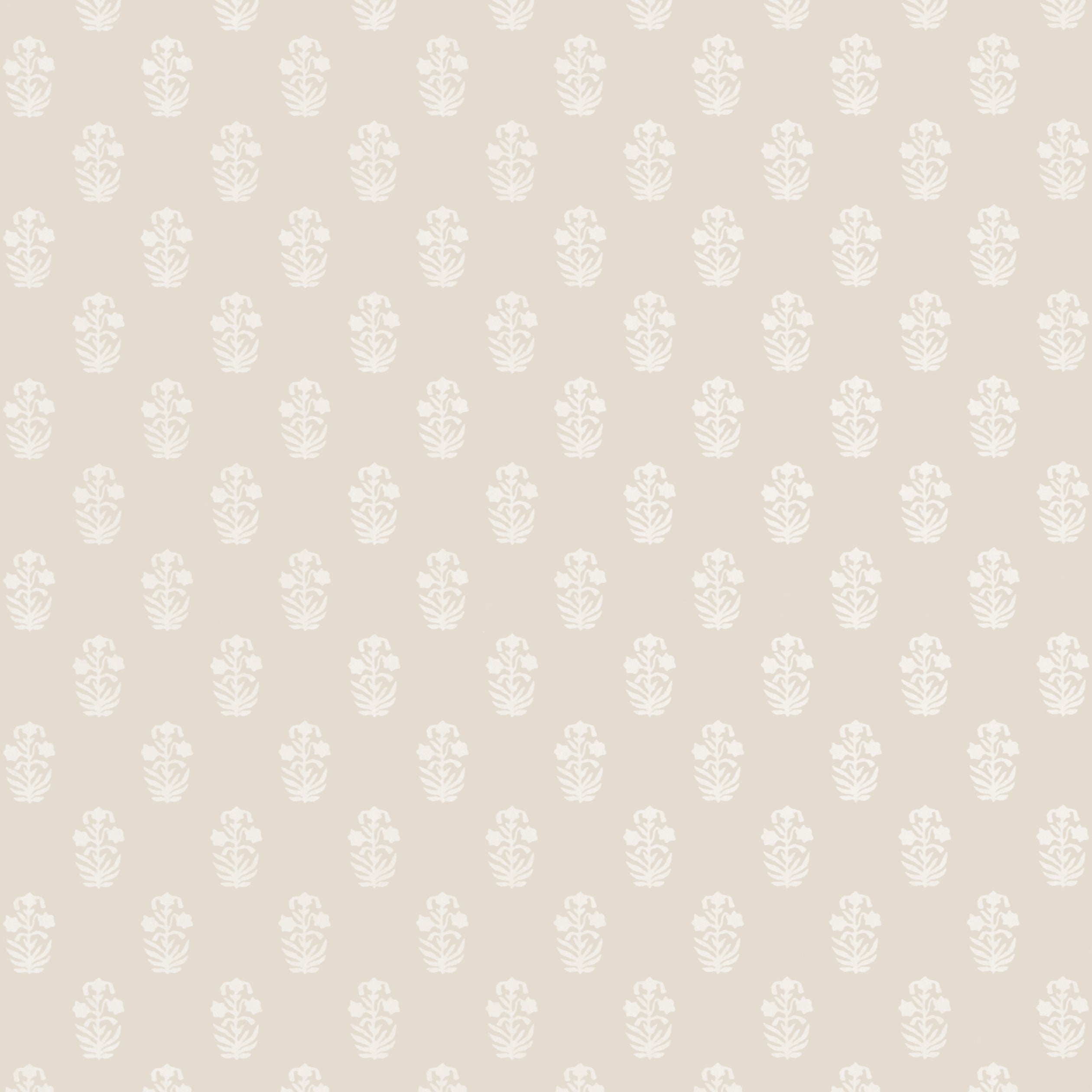 Corwin wallpaper in white on natural color - pattern number T36405 - by Thibaut in the Indienne collection