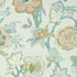 Indienne Jacobean wallpaper in seaglass and gold color - pattern number T36417 - by Thibaut in the Indienne collection