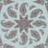 East India wallpaper in raspberry and teal color - pattern number T36431 - by Thibaut in the Indienne collection
