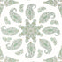 East India wallpaper in green and white color - pattern number T36442 - by Thibaut in the Indienne collection