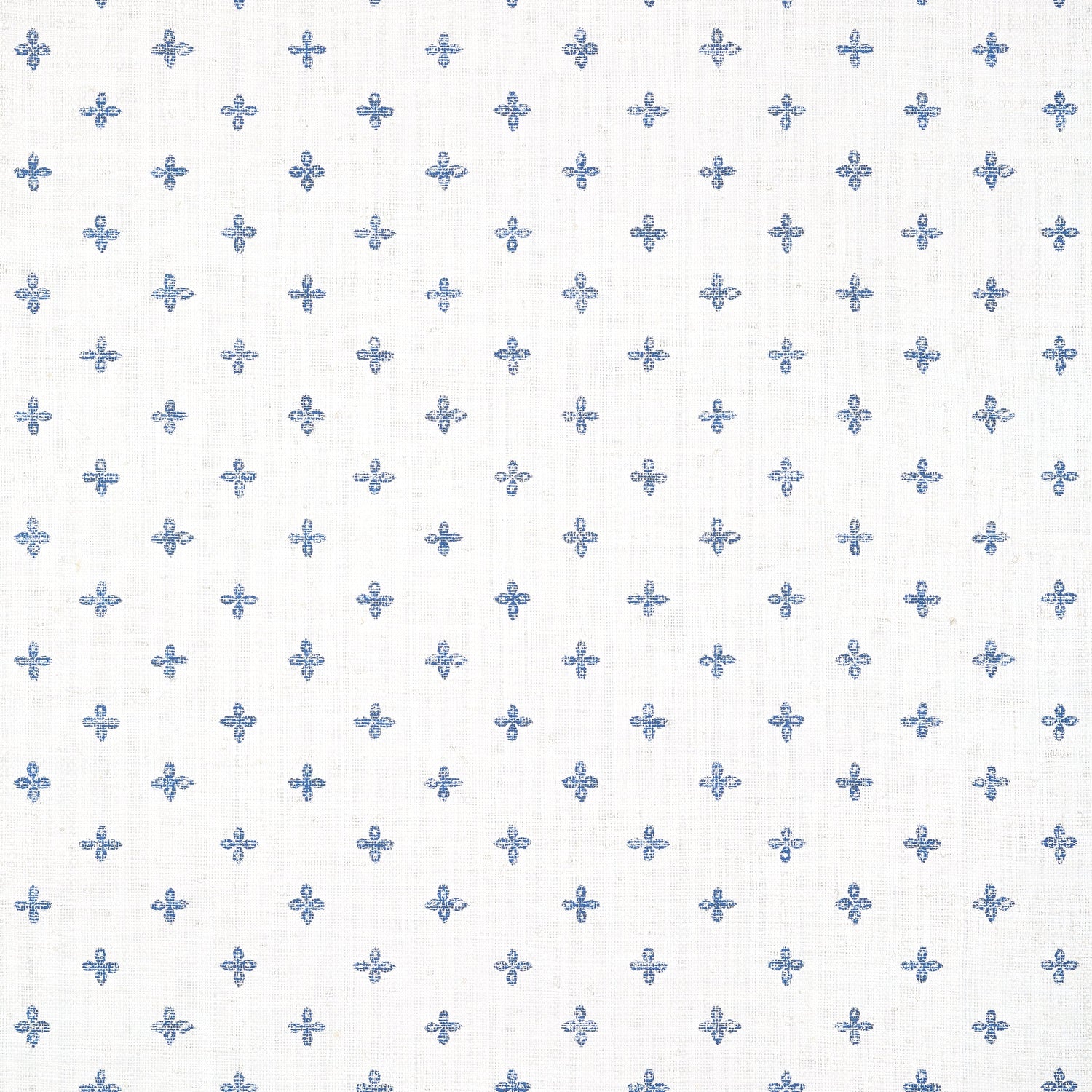 Bethany wallpaper in navy on white color - pattern number T36451 - by Thibaut in the Indienne collection