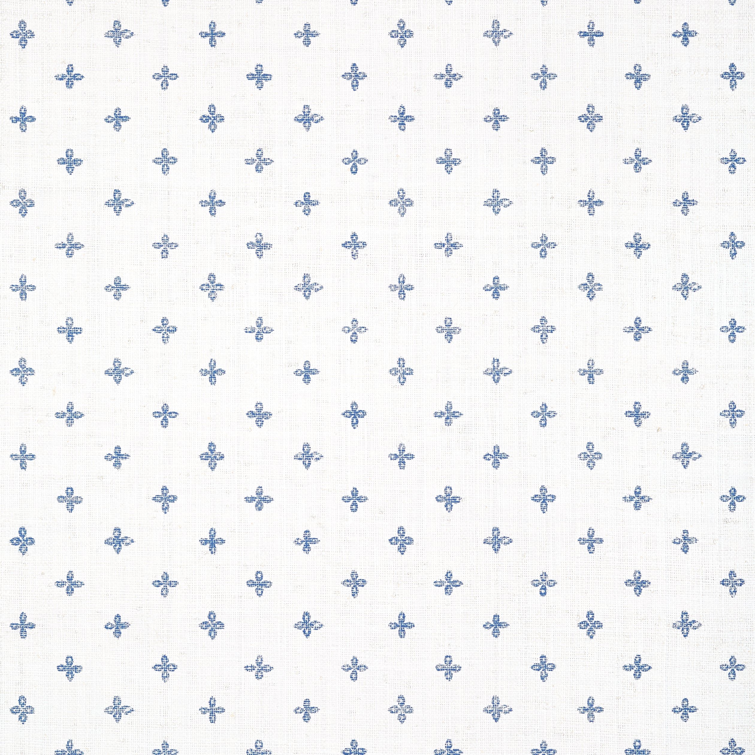Bethany wallpaper in navy on white color - pattern number T36451 - by Thibaut in the Indienne collection
