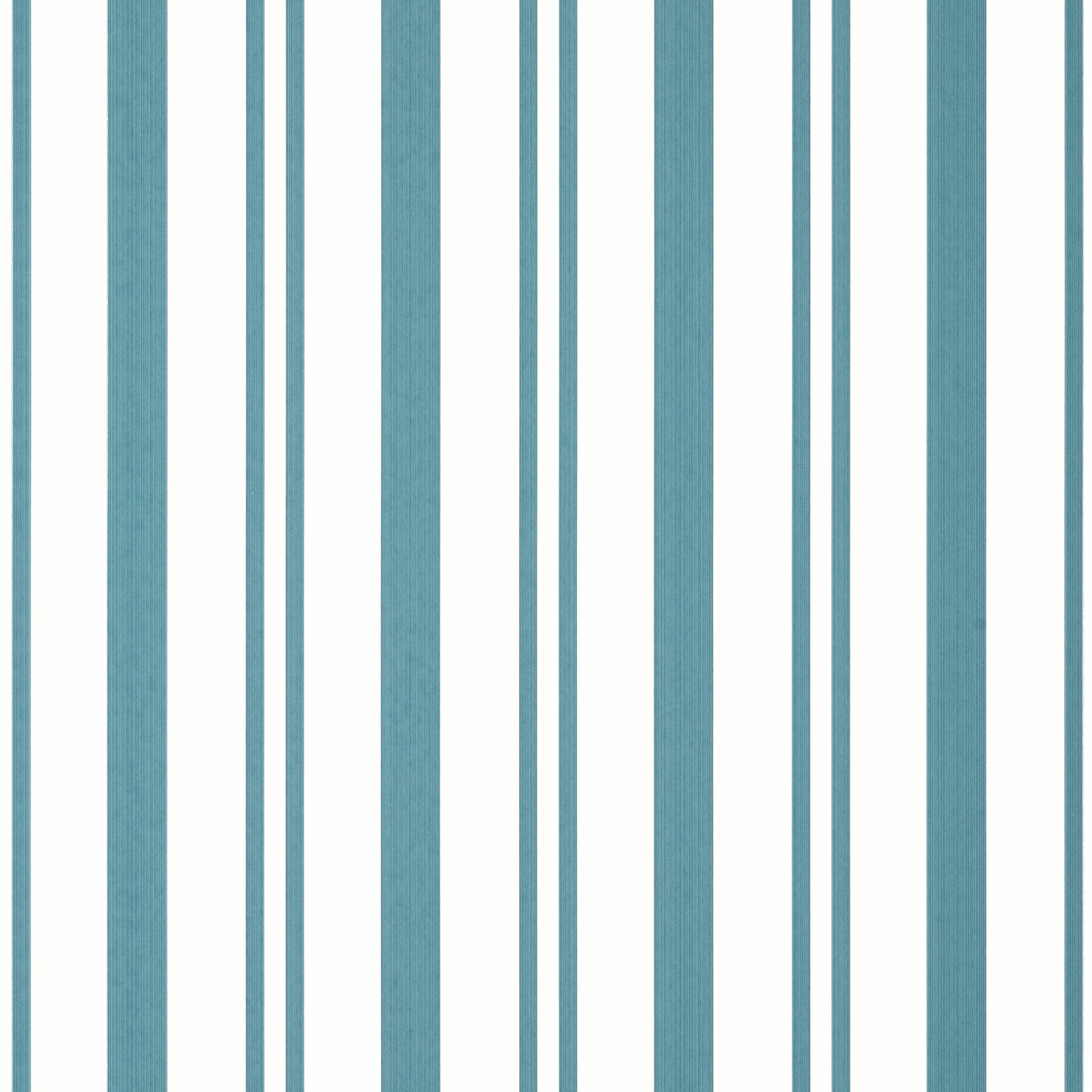 Maggie Stripe wallpaper in teal color - pattern number T36457 - by Thibaut in the Indienne collection