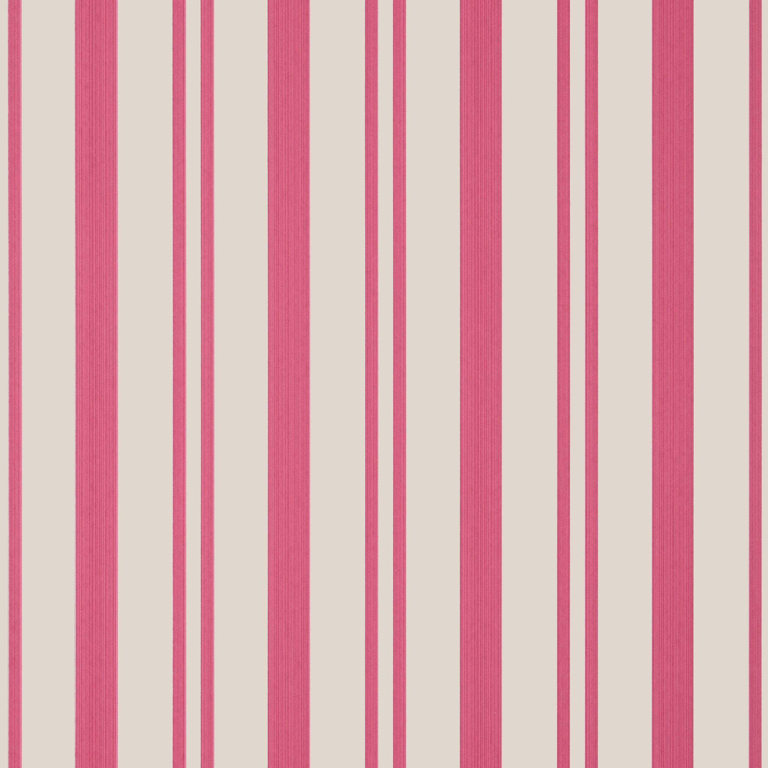Maggie Stripe Raspberry T36460 Wallpaper by Thibaut - Wallpapers To Go
