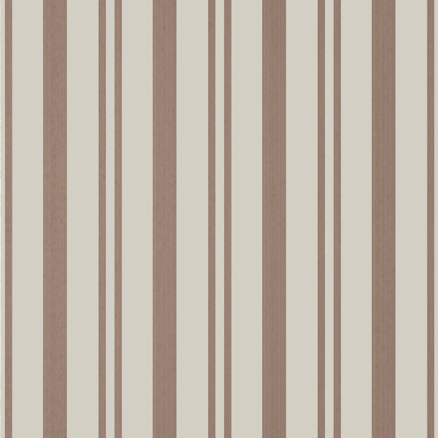 Maggie Stripe wallpaper in brown color - pattern number T36463 - by Thibaut in the Indienne collection