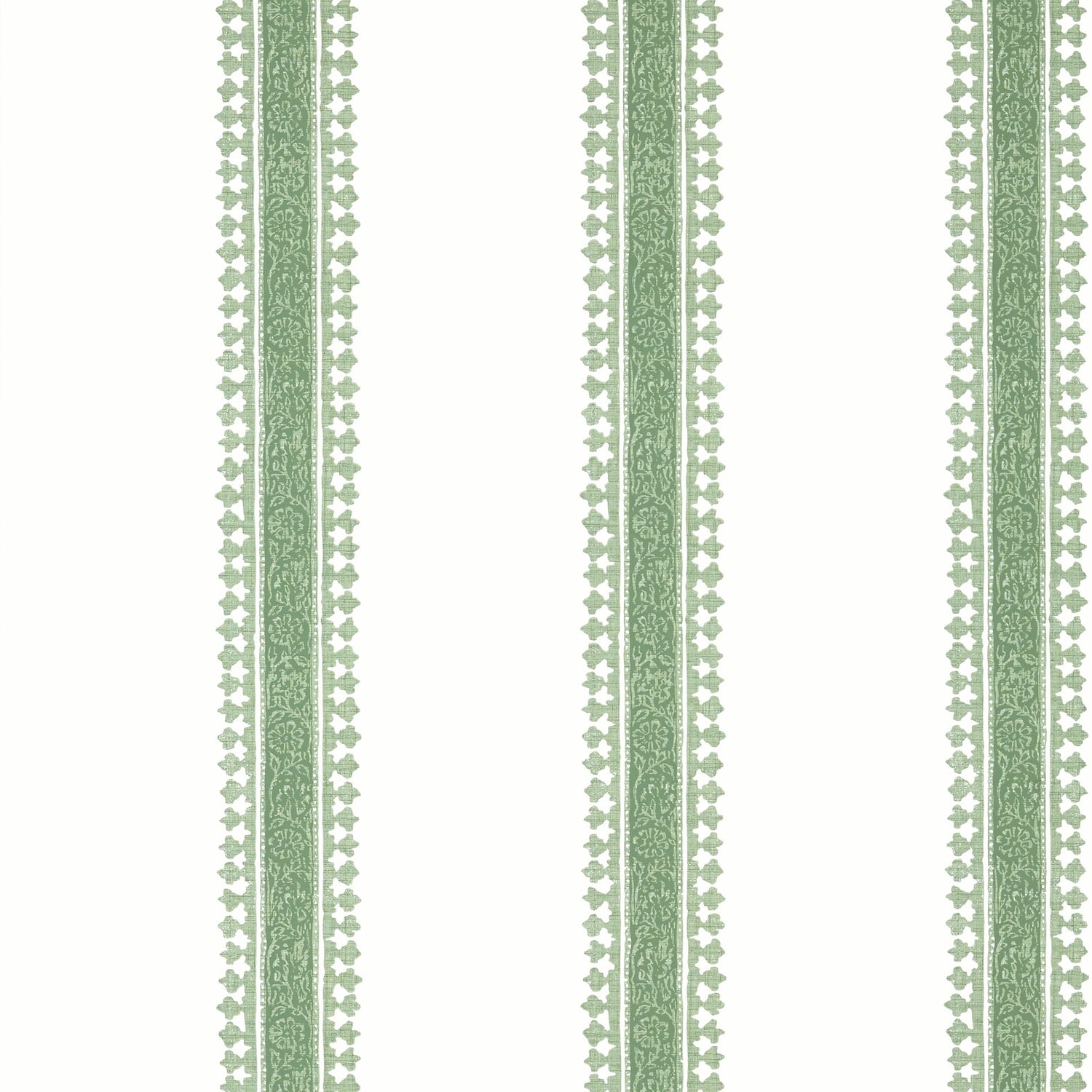 Cambridge Stripe wallpaper in green color - pattern number T36466 - by Thibaut in the Indienne collection