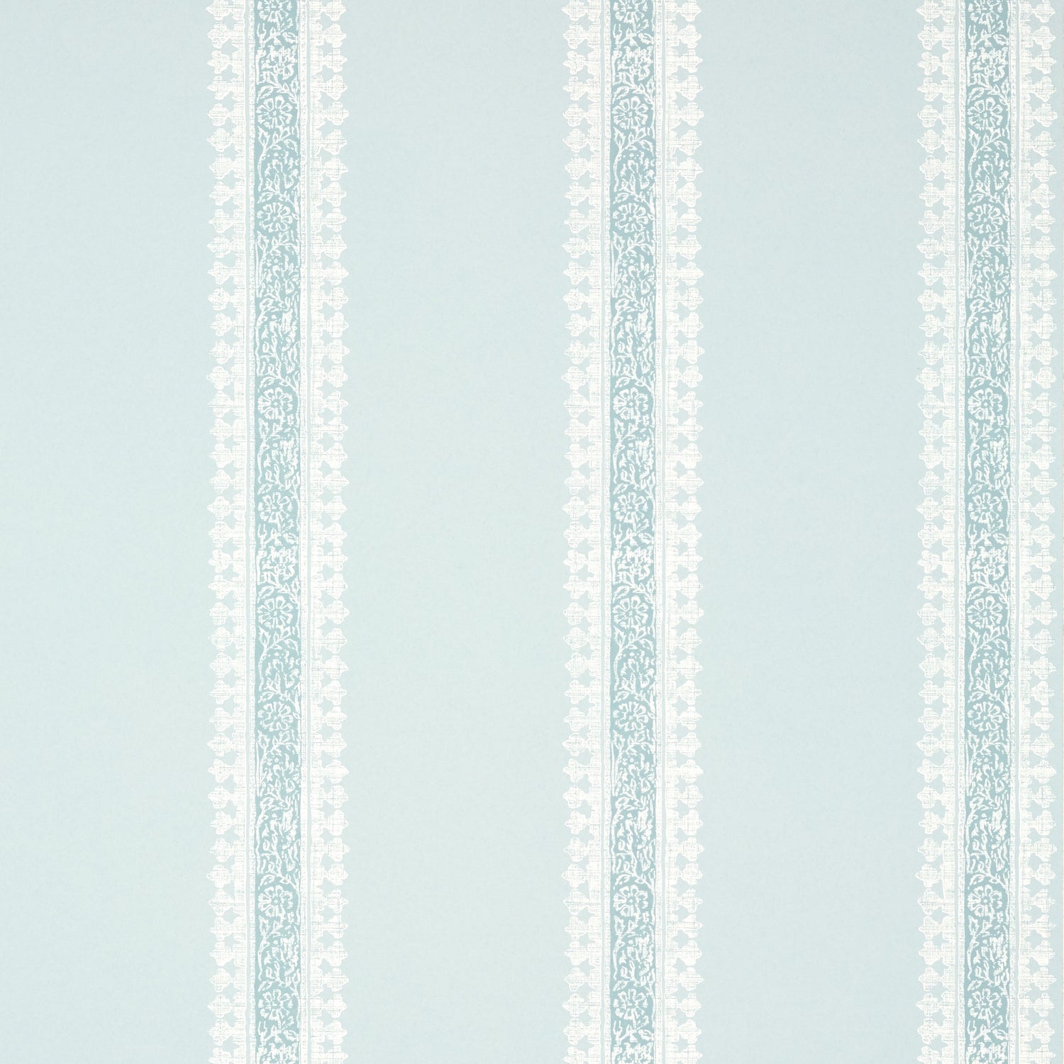 Cambridge Stripe wallpaper in robins egg color - pattern number T36468 - by Thibaut in the Indienne collection
