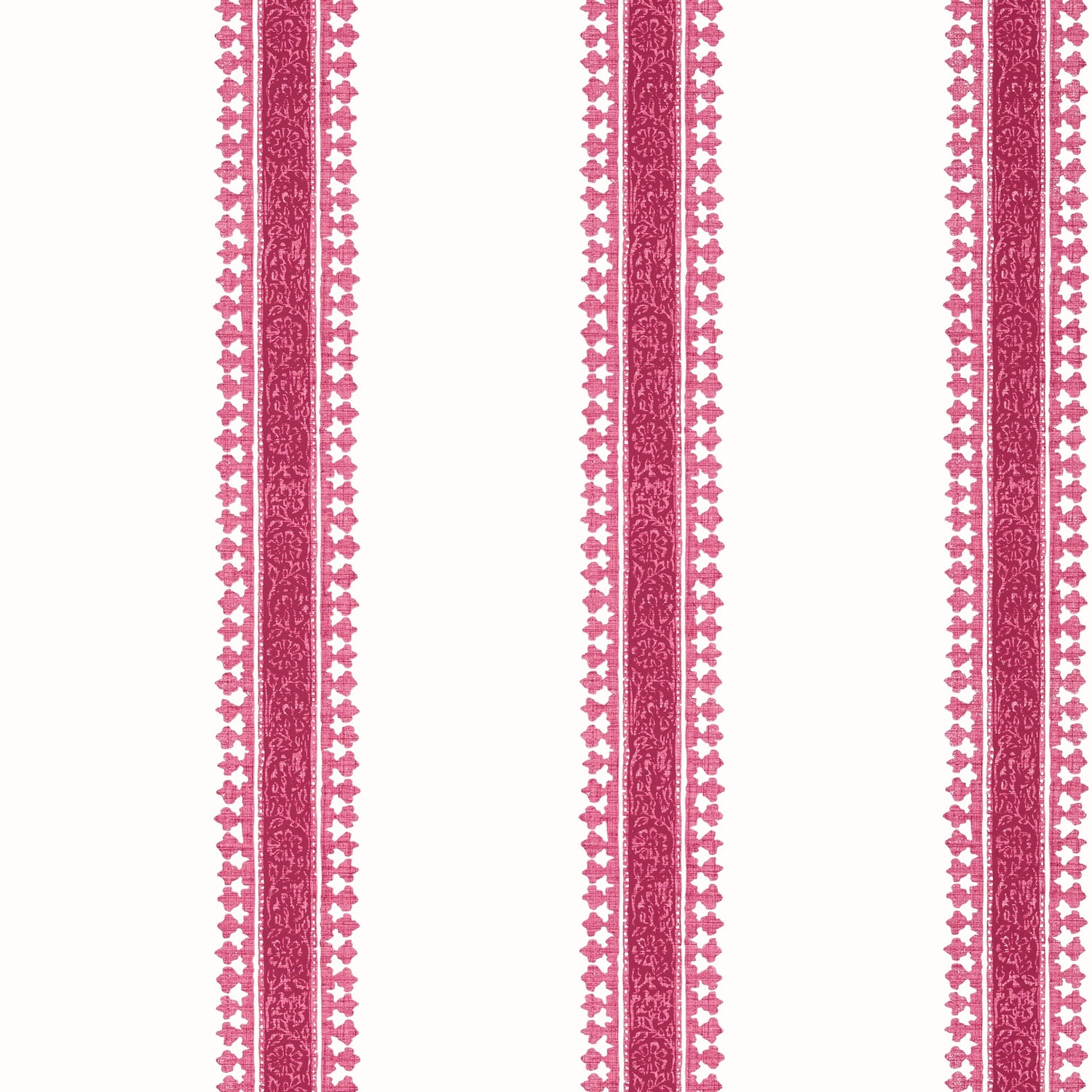 Cambridge Stripe wallpaper in raspberry color - pattern number T36469 - by Thibaut in the Indienne collection