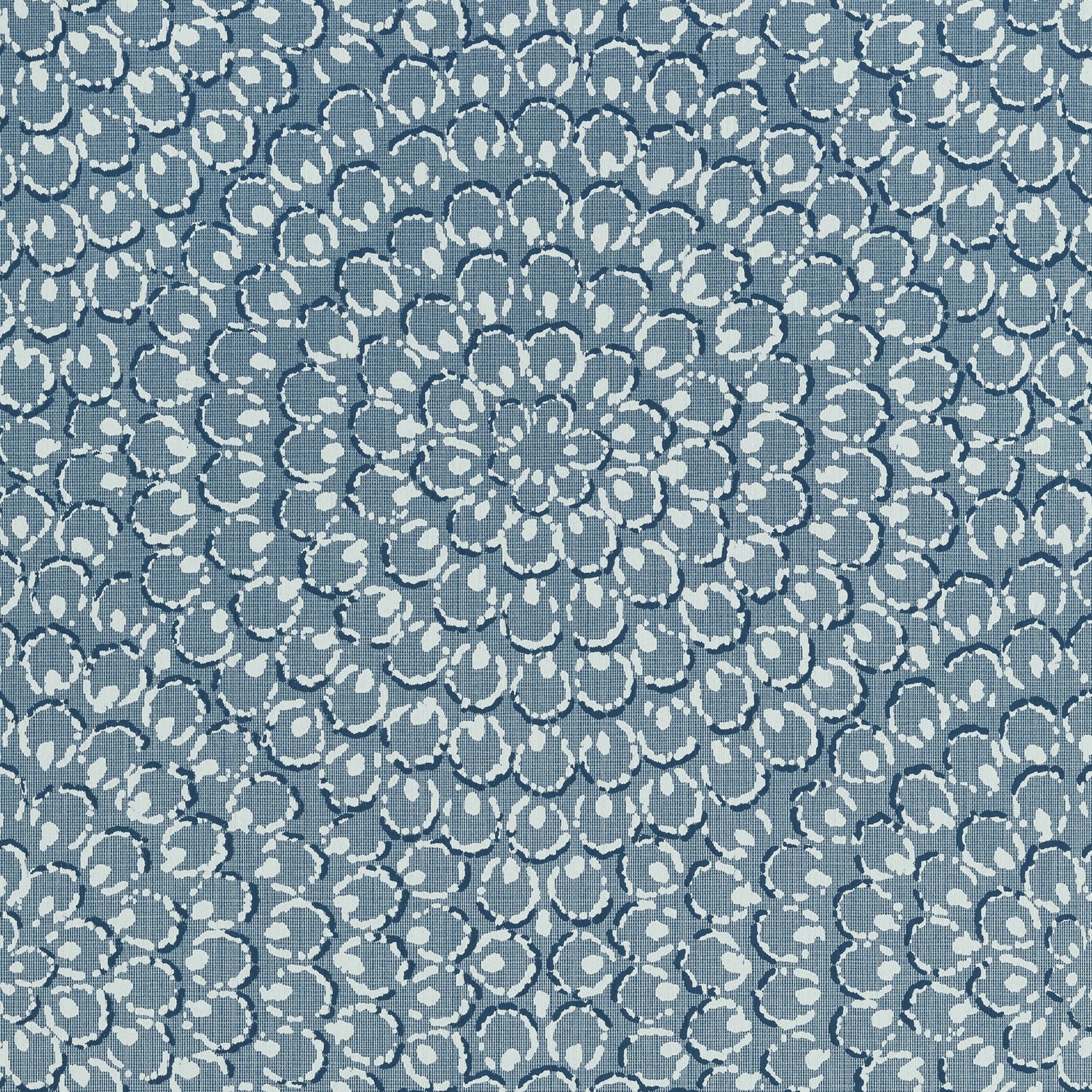 Aster wallpaper in navy color - pattern number T4034 - by Thibaut in the Surface Resource collection