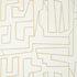 Matrix wallpaper in metallic gold on beige color - pattern number T41029 - by Thibaut in the Modern Resource Volume 4 collection