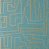 Matrix wallpaper in metallic gold and teal color - pattern number T41032 - by Thibaut in the Modern Resource Volume 4 collection