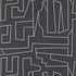 Matrix wallpaper in off white on black color - pattern number T41033 - by Thibaut in the Modern Resource Volume 4 collection
