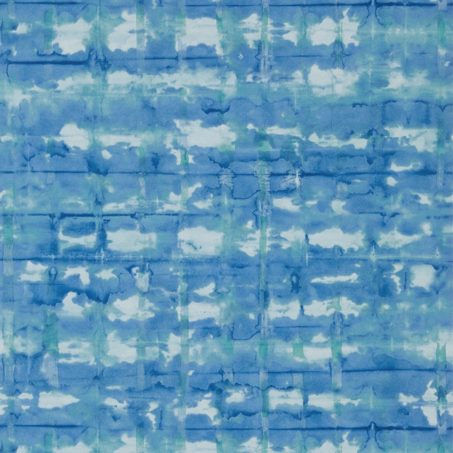 Illusion wallpaper in blue color - pattern number T41038 - by Thibaut in the Modern Resource Volume 4 collection