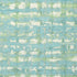 Illusion wallpaper in teal and green color - pattern number T41040 - by Thibaut in the Modern Resource Volume 4 collection